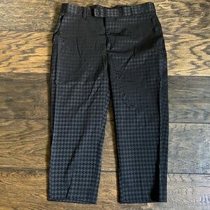 Boohooman houndstooth Black Trousers